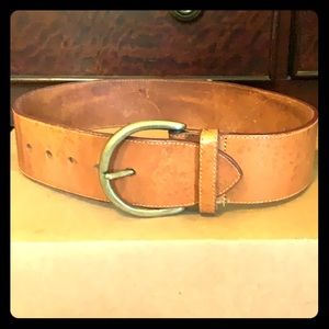 Boho brown leather belt!